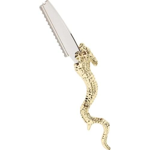 Vintage Barber Home DIY Hair Cutting Thinning Styling Hairdressing Tool Shave Shears Gold