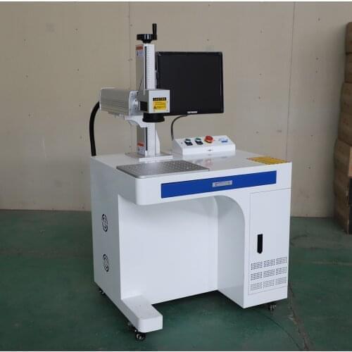 High Speed Fiber Laser Marking Machine 100*100mm 30w 50w Metal Engraving Machine For Small Business