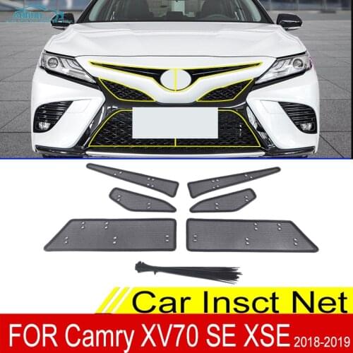 For Toyota Camry XV70 SE XSE 2018 2019 Car Front Grille Insert Net Screening Mesh Water Tank Engine Protection Accessories