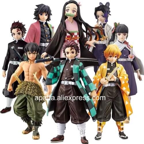 20 Styles Demon Slayer Anime Figure Kochou Shinobu Figure Kimetsu no Yaiba Kamado Tanjirou Action Figure Agatsuma Zenitsu Figure
