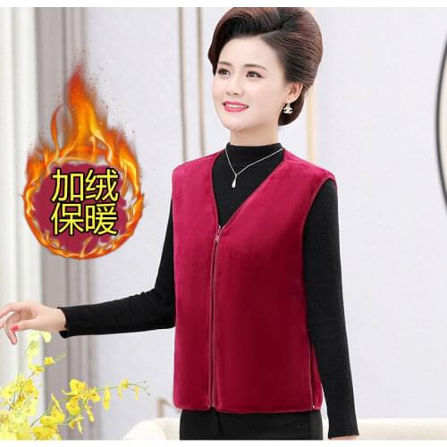 Women Sleeveless Vest Winter Warm Plus Size Fleece Cotton Jacket villus Female Veats Slim fit Sleeveless Waistcoat