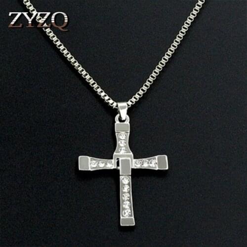 ZYZQ Special Birthday Gift For Boyfriend Punk Style Accessories Silver Plated Chain Necklace Factory Direct Selling Dropshipping