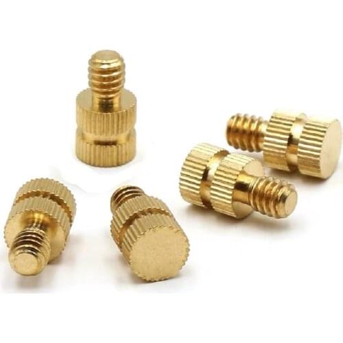 10PCS Photographic equipment holder accessories 1/4-20 knurled injection molded copper nut embedded copper screw
