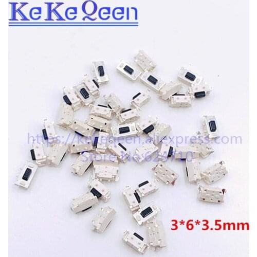 100pcs Touch switch 3*6*3.5 mm 3x6x3.5 SMD MP3 MP4 MP5 Tablet PC button Bluetooth headset remote control micro switch 3*6*3.5mm