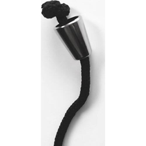 6 Pieces / Set Conical Bell Stopper Cord Ends Lock Stopper Metal Toggle Clip for Paracord Clothes