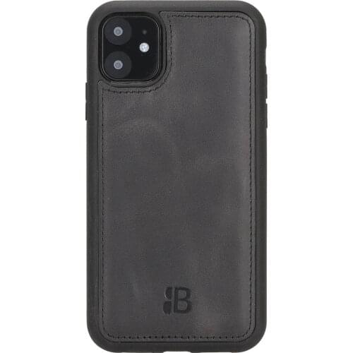 Burkley FXC Leather Phone Case IPhone 11 TN1 Black Back Cover