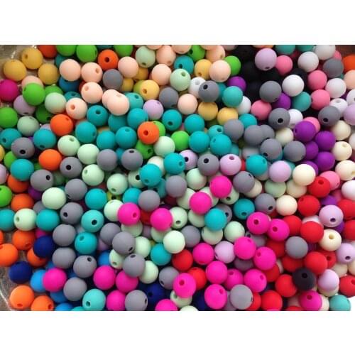 Food Grade Silicone Teeth Beads 500pcs/lot 10mm Silicone Beads - DIY Baby Bracelets Silicone Nursing Teething Necklace