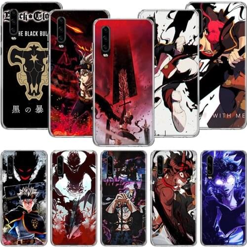 Black Clover Asta Anime Phone Case For Huawei P30 P40 P20 P10 Mate 20 10 30 Lite Pro P Smart Z Plus Printing Cover Coque Shell
