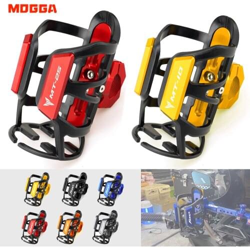For Yamaha MT03 MT10 MT25 MT-03 MT-10 MT-25 Mt 03 10 25 Beverage Water Bottle Cage Drink Cup Holder Sdand Motorcycle Accessories