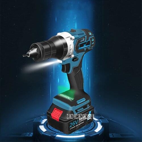 MF-9616 Brushless Riveting Gun Automatic Rivet Nut Gun Electric Blind Riveter Gun With Lithium Battery 26V5200mAh / 26V2200mAh