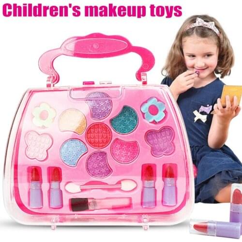 Princess Toys Girl Makeup Tools Set Suitcase Cosmetic Pretend Play Kit Kids Gift @ME88
