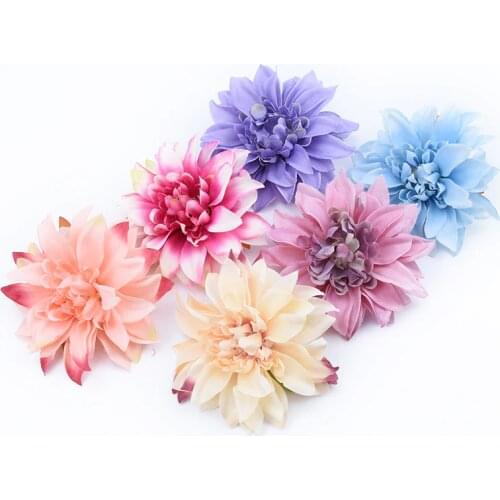5/10 Pieces Cheap Fake Gerbera Heads Flower Wall Wedding Car Home Decoration Accessories Ornamental Flowerpot Artificial Plants
