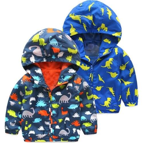 2020 New Autumn& Spring Hooded Zipper Jacket Clothes Cute Outdoor Baby Stylish Print Waterproof Infant Coat Hoodies For Girls