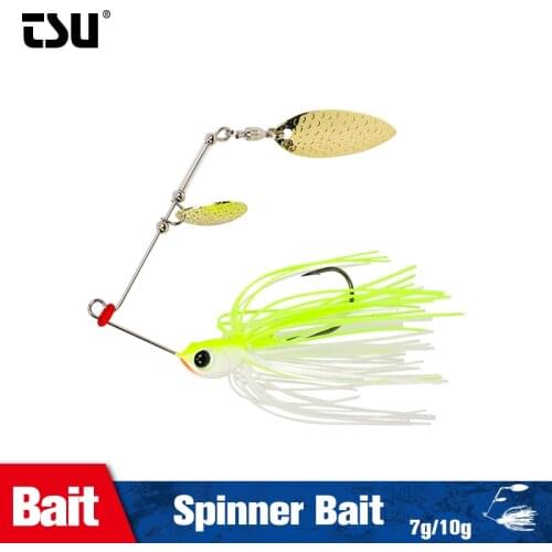 TSURINOYA Spinner Metal Spoon Jig Fishing Lure Head Weight 7g 10g Buzzbait Blade Full Swimming Winter Fishing Tackle Hard Bait