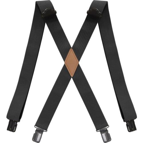 Fashion New Style Black Strong Durable Clips Suspenders Mens Vintage Casual Suspensorio For Husband/Fathers Gifts