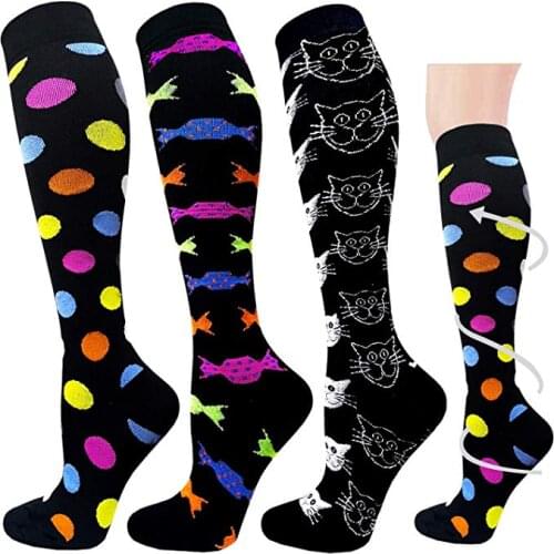 Men Compression Socks Breathable Outdoor Sport Socks Travel Activities Professional For Nurses Shin Splints Flight Travel Socks