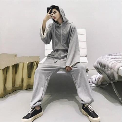 M-5xl Autumn Designer New Knit Jumpsuit Tide Mens High Waist Slim Couples Overalls Trousers Hairstylist Plus Size Costumes