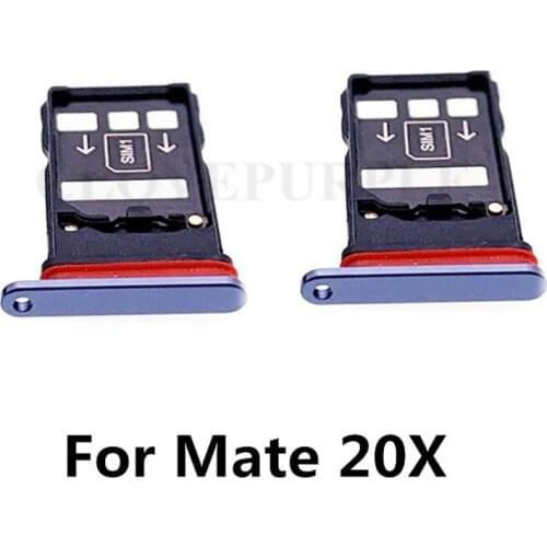 Nano SIM Card Tray Holder Adapters +SD Card Holder for Huawei Mate 20 X 20X Mate20X