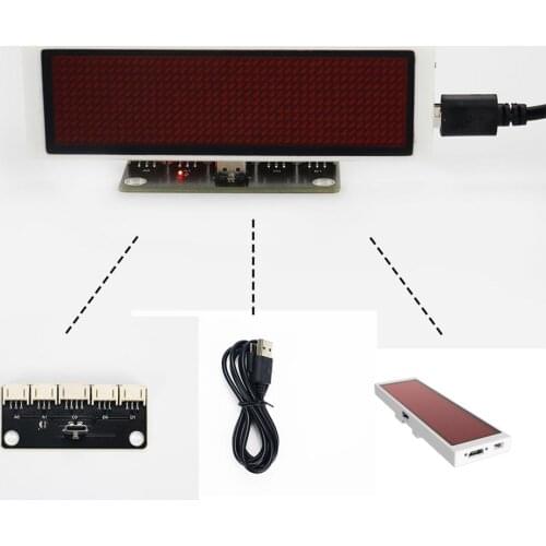 Programmable Badge board Badge Arduino English display Scratch Dot matrix screen