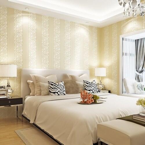 Beibehang Self-adhesive fabric wallpaper simple modern pure color embossed bedroom living room background wall sticker wallpaper