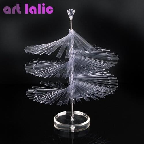 Artlalic 120 Colors Nail Art Display Stand False Nails Shelves UV Gel Polish Lacquer Shelf Rack Practice Manicure Tools Salon