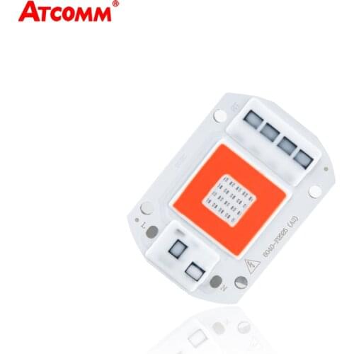 LED Grow Lamps 20W 30W 50W Full Spectrum COB LED Chip Phyto Lamp Smart IC High Power Red + Blue Light LED Diode Plant Lights