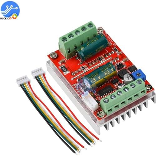 DC 9-60V 400W BLDC Three Phase DC Brushless Motor Controller PWM Hall Motor Control Driver Board 12V 24V 48V