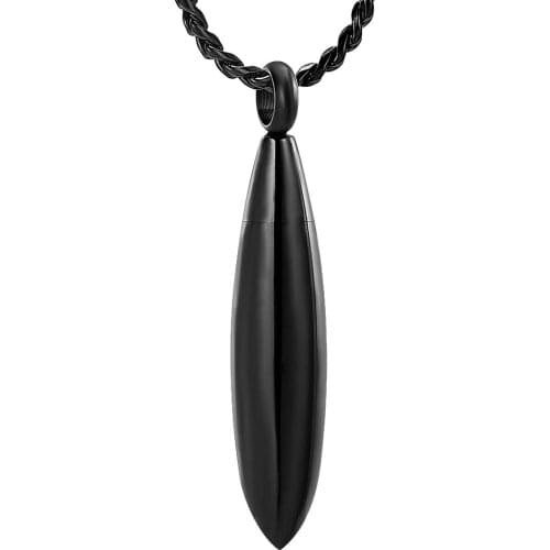 Urn Necklace for Ashes for Men and Women - Pet Cremation Jewelry for Ashes - Stainless Steel Small Keepsake Pendant for Human