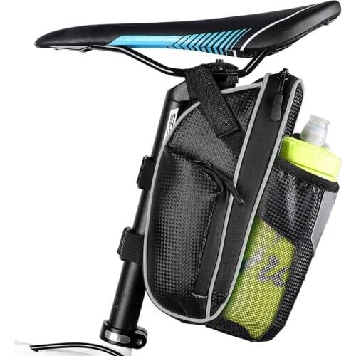 Cycling Saddle Bag Rack Bicycle Waterproof Reflective Large Capacity Rear Seat Bike Accessories Bikes Basket