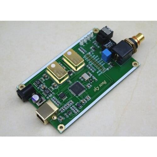 XMOS XU208 asynchronous USB coaxial optical fiber output digital interface IIS DSD256 SPDIF dop64