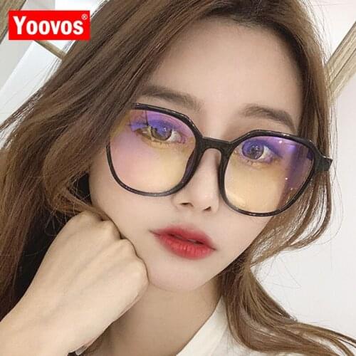 Yoovos Retro Glasses Frame Women Square Eyeglasses Frame For Women Optics Eyewear Brand Glasses Anti Blue Light Women Spectacle