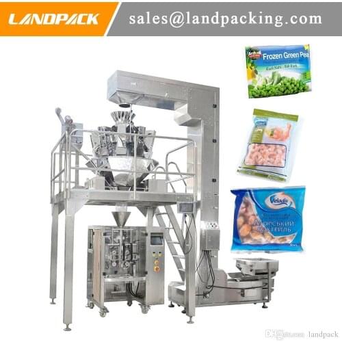 Frozen Green Beans Vertical Form Fill Seal Packing Machine Frozen Food Packaging General Purpose