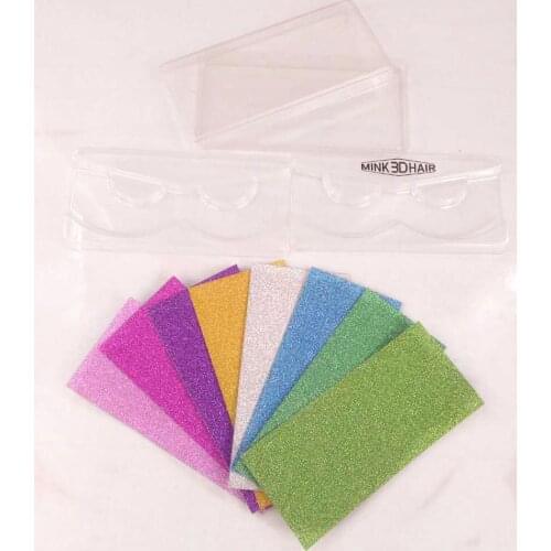 10set/lot Square Packing box for eyelash blank eyelashes plastic package all transparent lid tray Eyelashes DIY soft packing box