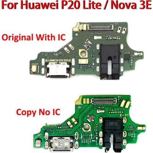 2Pcs/Lot，New USB Charger Charging Port For Huawei P20 Lite / Nova 3E Dock Connector Flex Ribbon Cable