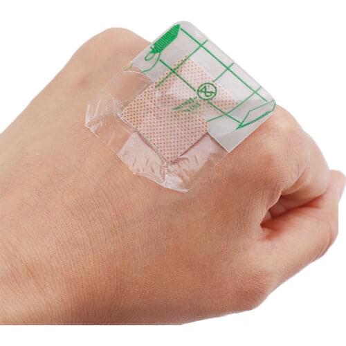 20PCS Waterproof Medical Adhesive Square Wound Dressing Band Aid Bandage First Aid Wound Hemostasis For Outdoor Camping