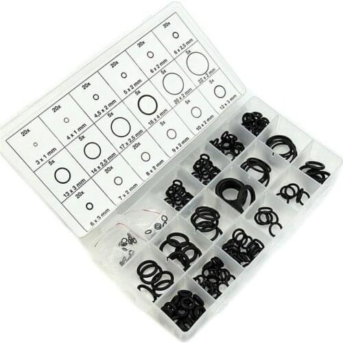 225Pcs/set Water O Seal Metric System O Shape Wearable Rustproof Gaskets Mechanical Hardware Repairing Box Car Accessories