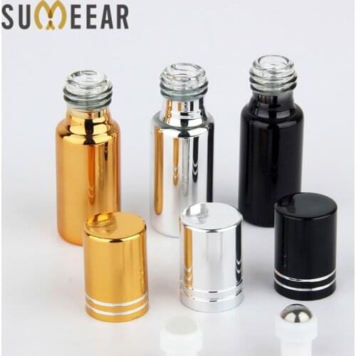 50 pcs/lot 5ml Essential Oil Glass Bottle Portable Perfume Glass Containe Empty Cosmetic Containers Glass Bottle