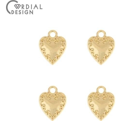 Cordial Design 200Pcs 10*12MM Jewelry Accessories/DIY Earring Making/Pendant/Hand Made/Heart Shape/Jewelry Findings & Components