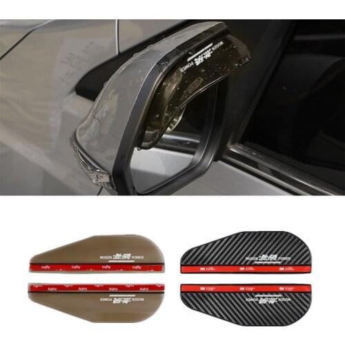 Car Rearview Mirror Rain Eyebrow Rain Shield Shade Protector Cover for Mugen Power Honda Civic Accord CRV Hrv Jazz Accessories