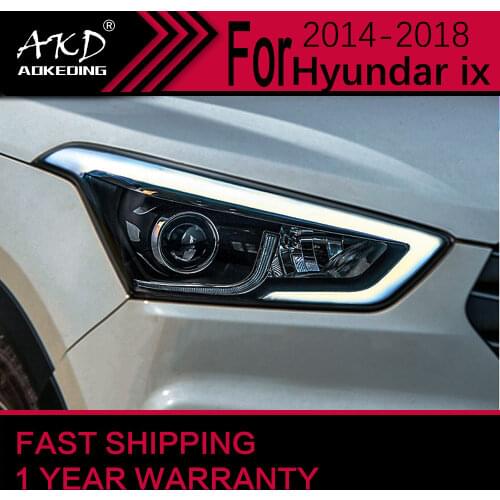 AKD Car Styling Headlight Assembly for Hyundai Creta Headlights Bi Xenon LED Headlight IX25 LED DRL HID Front Lamp Accessories
