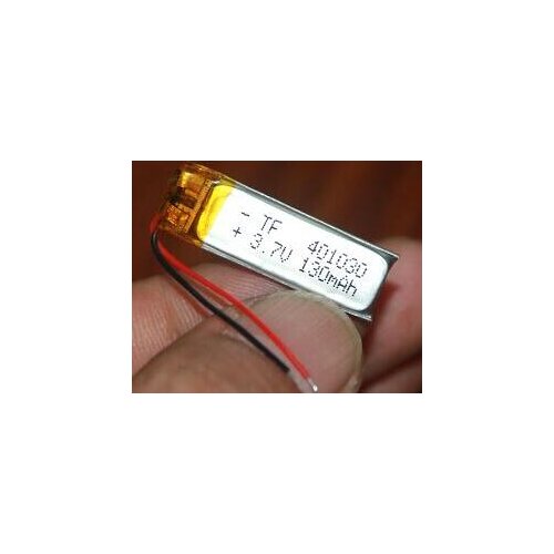 Free shipping 2pcs/lot 3.7v 130mAh 401030 polymer lithium rechargeable battery LI-PO battery for bluetooth headset