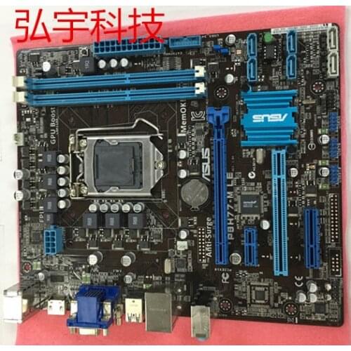 Free shipping original motherboard for ASUS P8H77-M LE DDR3 LGA 1155 USB2.0 USB3.0 DVI VGA HDMI 16GB H77 Desktop motherborad