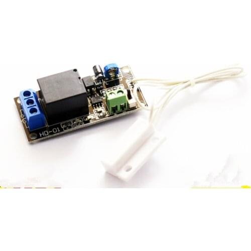 Door magnetic control board Door magnetic relay module 5V/12V reed switch Control Switch Nomal Close Magnetic switch board 220V