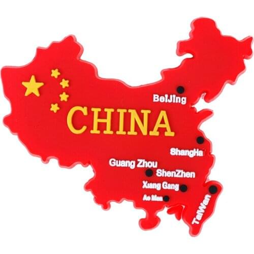 China flag map 3d fridge magnet refrigerator sticker travel gift souvenir Resin