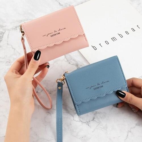 Small Girls Coin Wallet PU Leather Wallets Female Tassel Short Money Clutch Bags Women Coin Card Holder Cute Wristband Purses