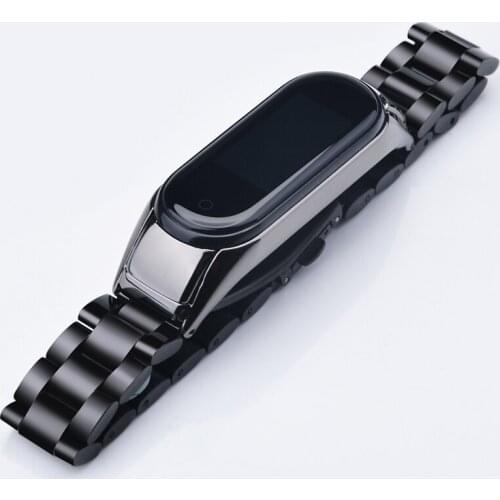 Metal Stainless Steel Strap For Xiaomi Mi Band 5 Bracelet Straps Mi Band 4 Leather/Metals Protector Miband 3 Wrist Strap Mi5