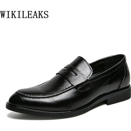 Oxford Shoes For Men Brand Leather Shoes Men Formal Wedding Dress Italian Coiffeur Business Shoes Mens Dress Boots Erkek Ayakkab