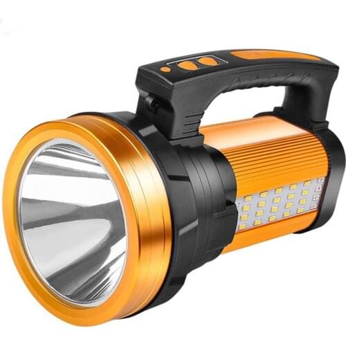Outdoor Camping Hiking Portable Handheld Super Bright Spotlight Rechargeable LED Torch Light Emergency Flashlight Tools