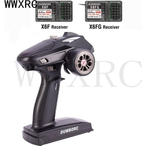 DumboRC X6 2.4G 6CH Transmitter with X6F/X6FG Receiver for JJRC Q65 MN-90 Rc Car Boat Model Parts