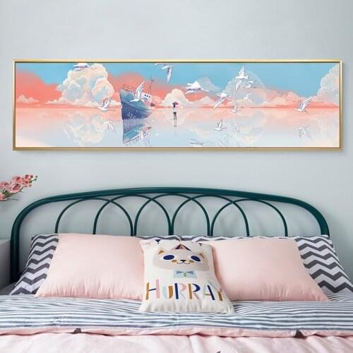 Fantasy Bedside Unicorn Dreamy Canvas painting poster and prints Nodic Style Wall Art Posters For Living Room Bedroom Gallery